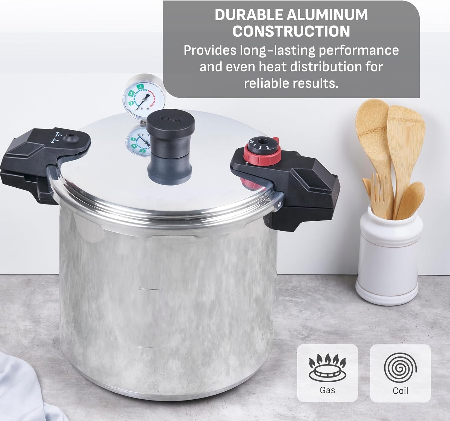 22-quart-aluminum-pressure-canner-3-psi-settings-home-canning-includes-racks-canning-guide-large-capacity-pressure-water-bath-canning-for-vegetables-meats-seafood-fruits-silver