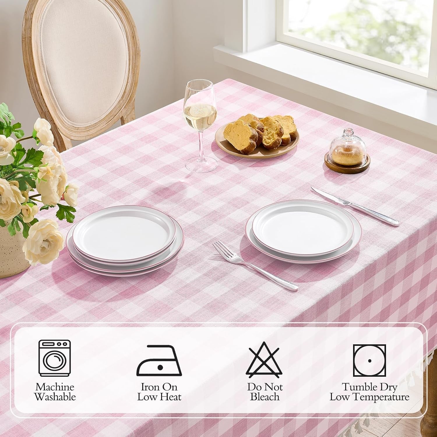 checkered-tablecloth-rectangle-linen-cotton-gingham-table-cloth-with-tassel-washable-buffalo-plaid-table-cover-wrinkle-free-for-kitchen-dining-and-outdoor-picnic-55-x-70-inch-pink