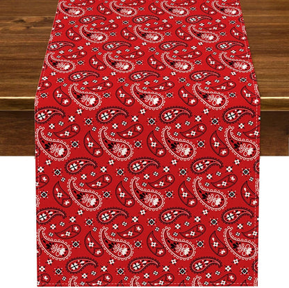 Western Cowboy Table Runner Wild West Cowboy Rodeo Themed Birthday Party Decoration Home Kitchen Dining Room Decor1