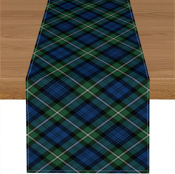 Retro Plaid Table Runner,Vintage Green Tartan Rustic Farmhouse Table Runner for Home Indoor Outdoor Kitchen Holiday Birthday Party Wedding Decor 13X36 Inch1