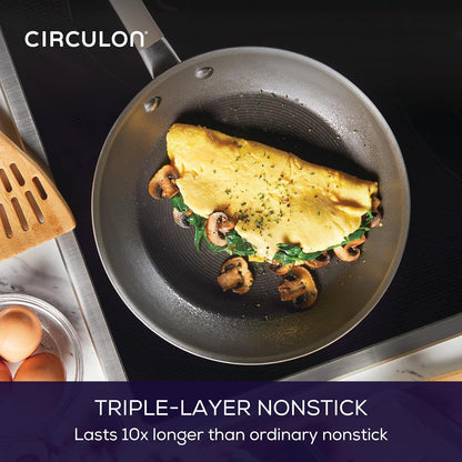 Premier Professional Hard Anodized Nonstick Cookware Induction Pots and Pans Set Nonstick, Home Essentials, 12-Piece, Bronze7
