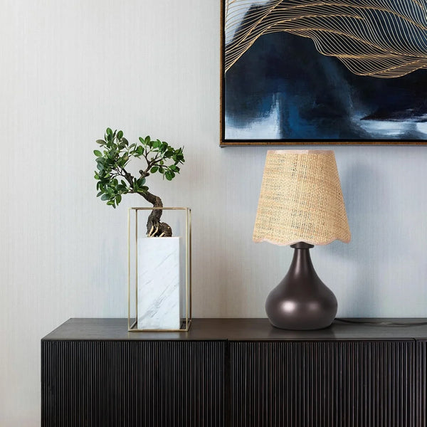 Oil Rubbed Bronze Small Table Lamp for Bedside, Farmhouse Bedroom Lamps for Nightstand, Vintage Small Table Lamps for Small Spaces for Bedroom, Kitchen Counter, End of Table, Office4