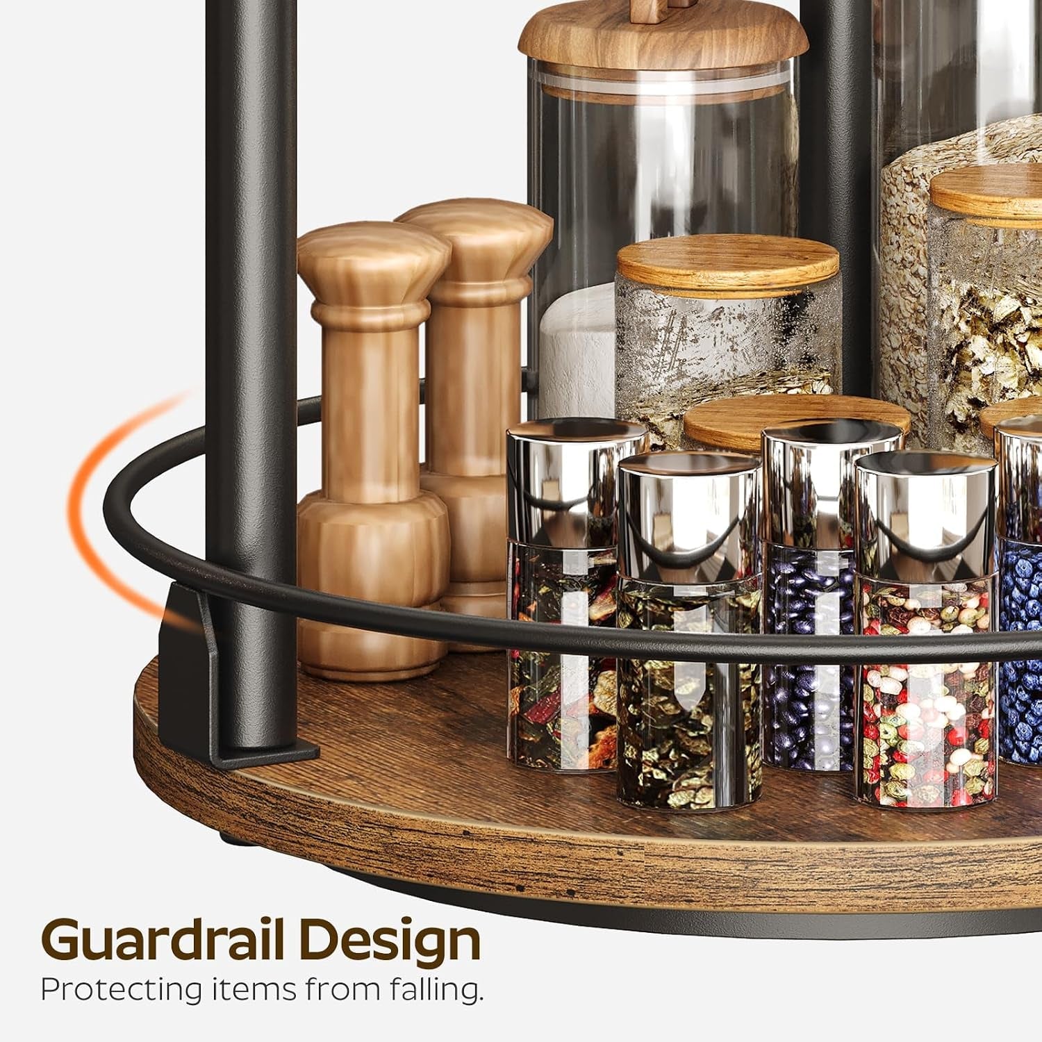 spice-rack-set-of-2-lazy-susan-organizer-2-tier-turntable-organizer-rotating-spice-rack-organizer-for-cabinet-compact-and-versatile-for-kitchen-countertop-rustic-brown-sr22l2br
