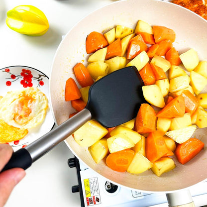 3Pcs Silicone Spatula Set Heat Resistant Spatulas for Nonstick Cookware Fish Turner Plastic Spatulas Rubber Wok Spatula, Long Large Spatula Silicone Cooking Use Kitchen Utensils Set6