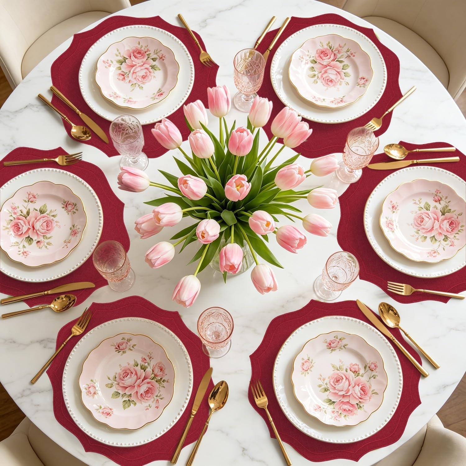 faux-linen-round-placemats-set-of-4-washable-wrinkle-resistant-non-slip-table-placemats-double-sided-scalloped-embroidered-fabric-placemats-for-kitchen-dining-table-decor-15-35-burgundy