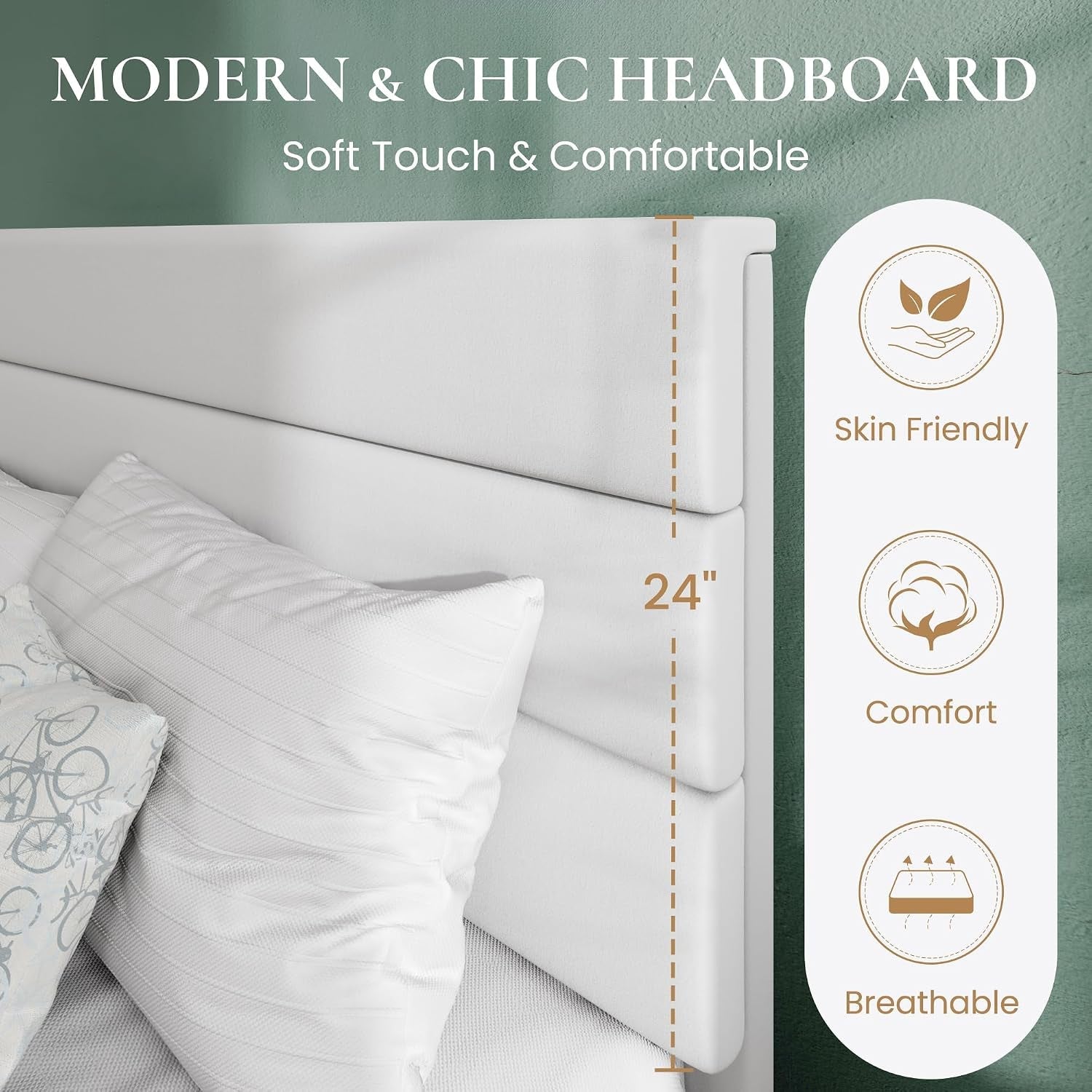 full-platform-bed-frame-with-upholstered-velvet-headboard-white