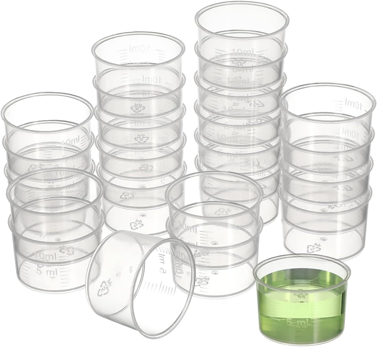 disposable-measuring-cup-set-pack-of-100-clear-plastic-measuring-cup-10ml-transparent-containers-thickened-measuring-cups-for-mixing-paint