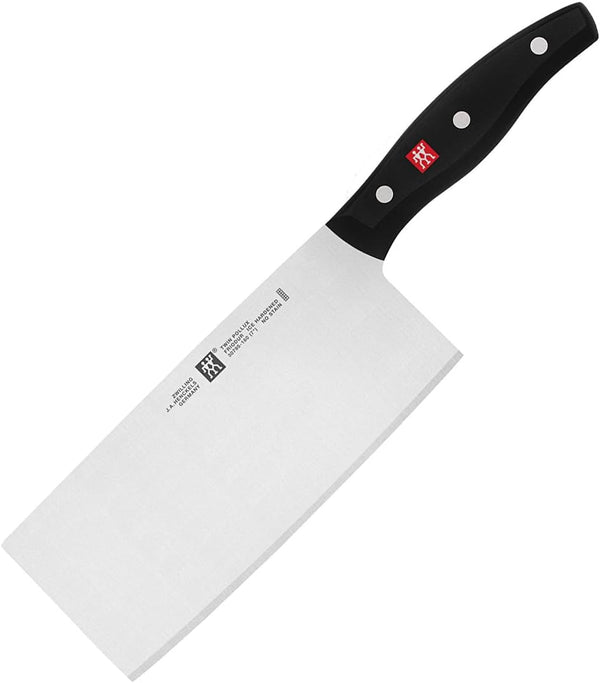 Twin Signature 7-Inch Chinese Vegetable Cleaver, Razor-Sharp, Made in Company-Owned German Factory with Special Formula Steel Perfected for Almost 300 Years, German Knife7