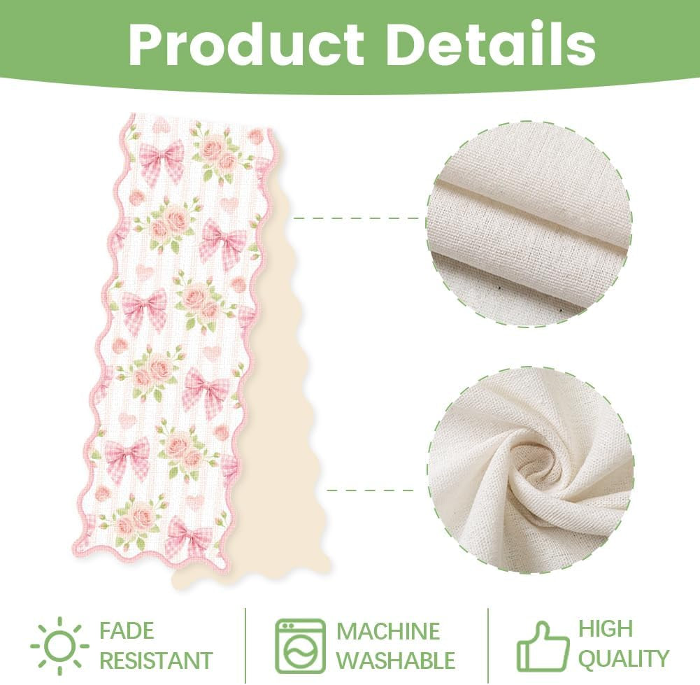 pink-bowknot-floral-love-hearts-table-runner-decoration-72x13-inch