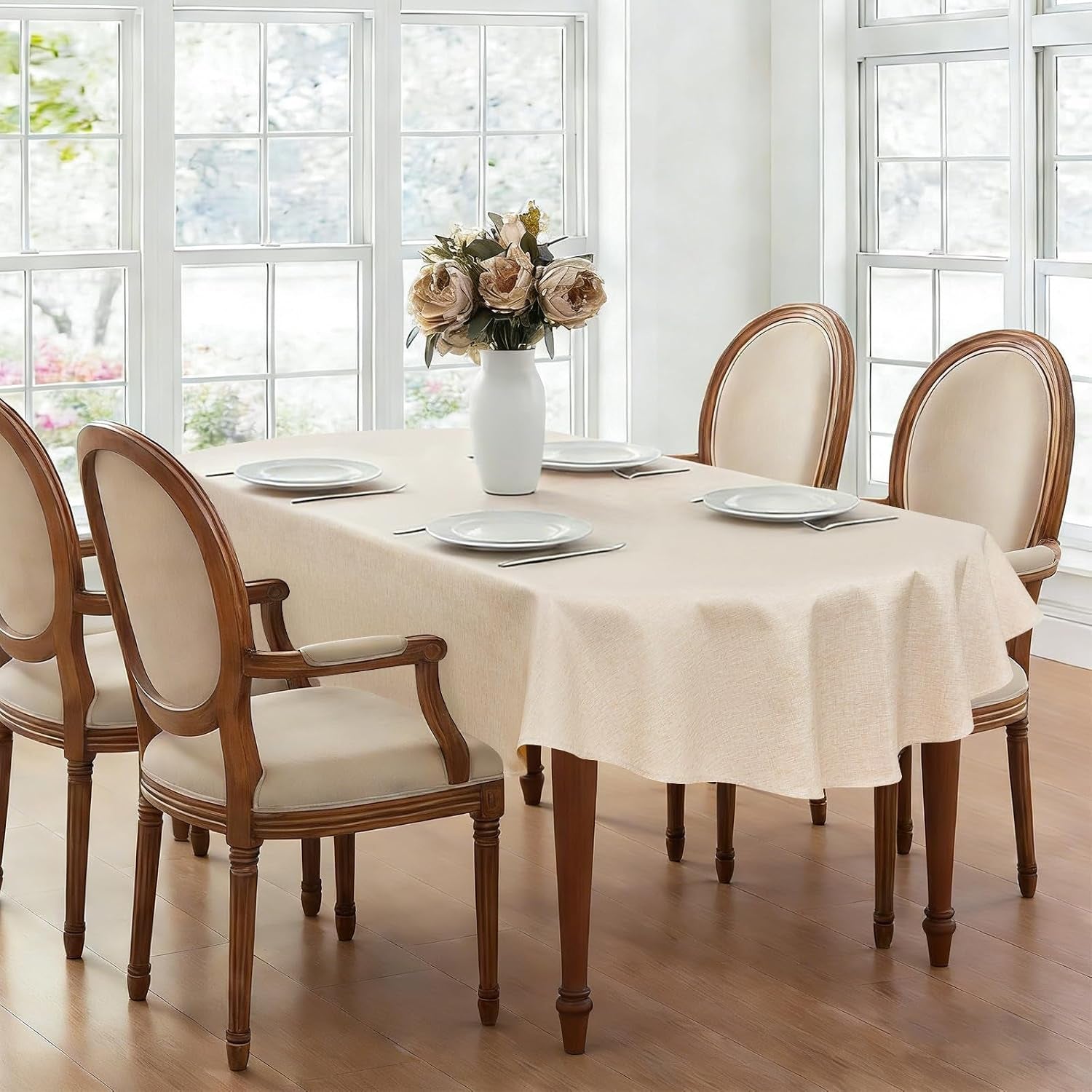 oval-tablecloth-60-x-84-inches-faux-linen-water-resistant