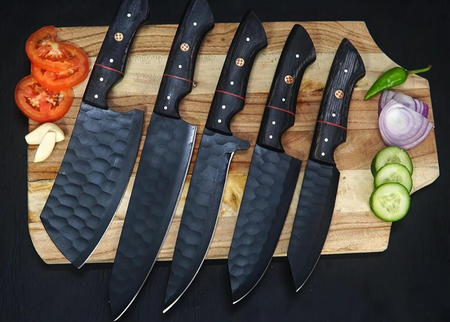 handmade-damascus-knife-set-5-pcs-kitchen-knife-set-with-leather-roll-bag-professional-kitchen-knives-kitchen-gadgets-viking-chefs-knives-christmas-gift