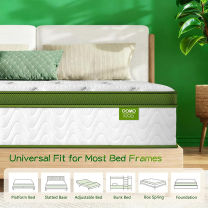 Twin Mattress 10 Inch - Twin Size Memory Foam Mattress in a Box with Individually Pocket Springs, Hybrid Gel Foam Mattresses Medium Firm, Fiberglass Free and Pressure Relief for All Sleep Positions8