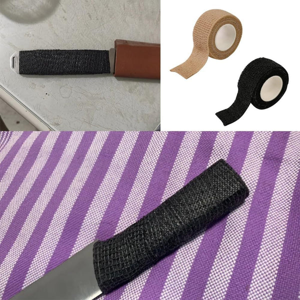 8 Pack Knife Handle Grips Wrap Tape Non-Slip Fabric Kitchen Knives Handle Cover Sleeves Wrap Pads for Kitchen Knife Set Chef Knife Boning Knife Fillet Knife Santoku Nakiri Knife Chef'S Knives7