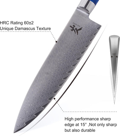 Damascus Chef Knife,8 Inch Japanese Gyuto Knife3