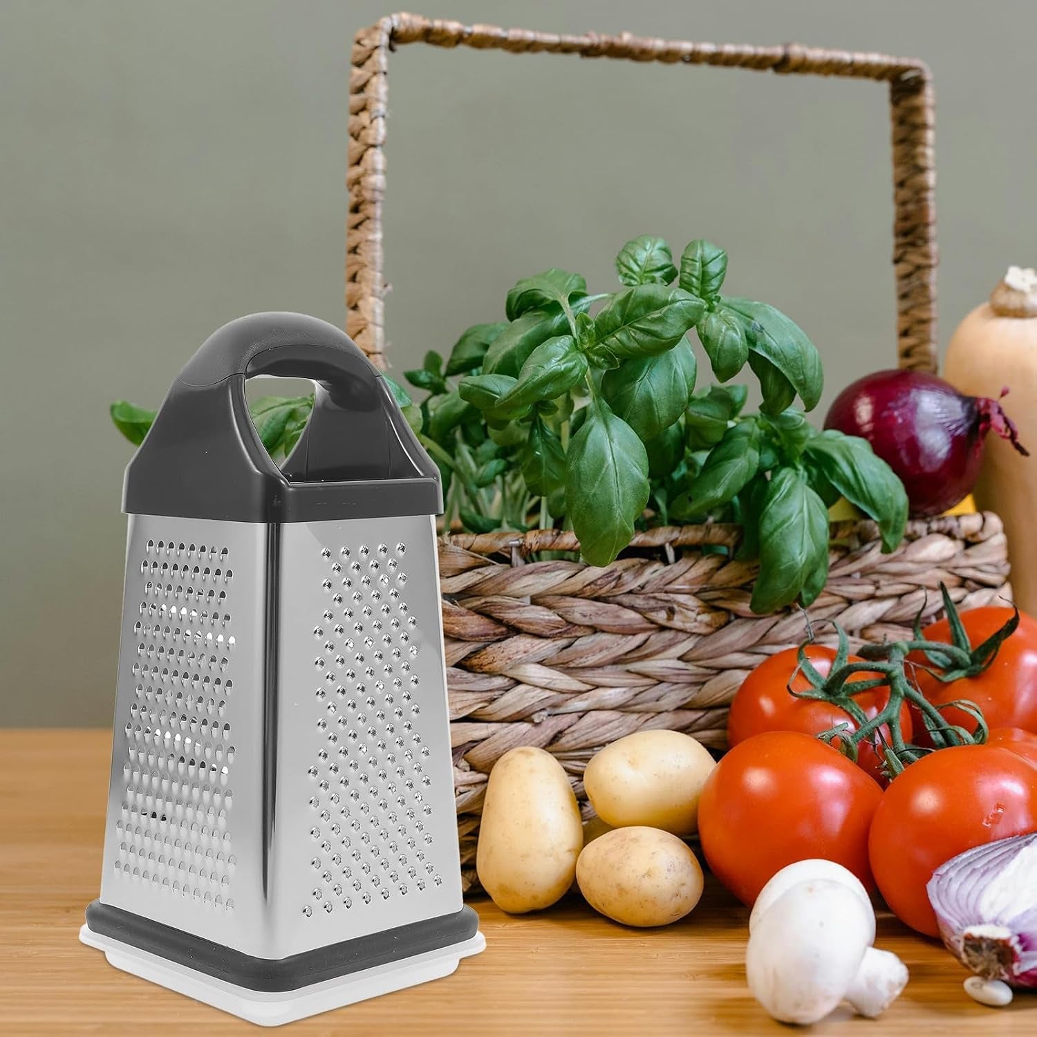 multi-function-4-sided-stainless-steel-vegetable-grater-and-slicer-for-kitchen-use-handheld-food-cutter-with-cheese-shredder-and-potato-peeler-1pcs-set
