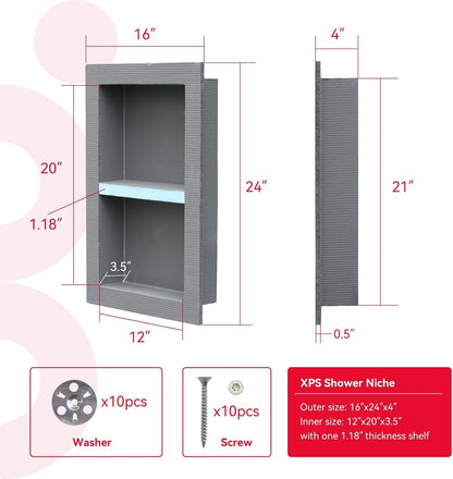 Shower Niche Insert Tile Ready 12X203