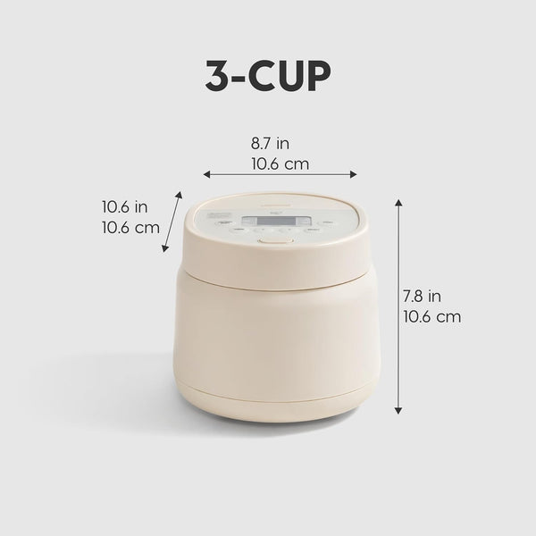 Micom Japanese Rice Cooker, 3 Cup Uncooked, Fuzzy Logic | with Recipe Presets, Multi Function: Slow Cooker, Steamer, Hot Pot & Warming Function, Compact & Portable2