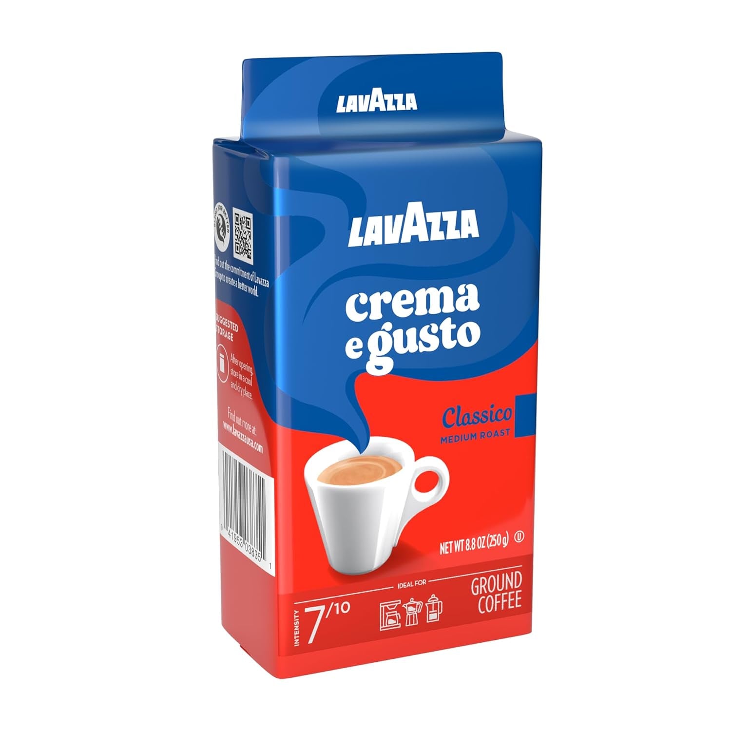 lavazza-crema-e-gusto-ground-coffee-medium-roast-arabica-and-robusta-blend-8-8-oz-brick-pack-of-4