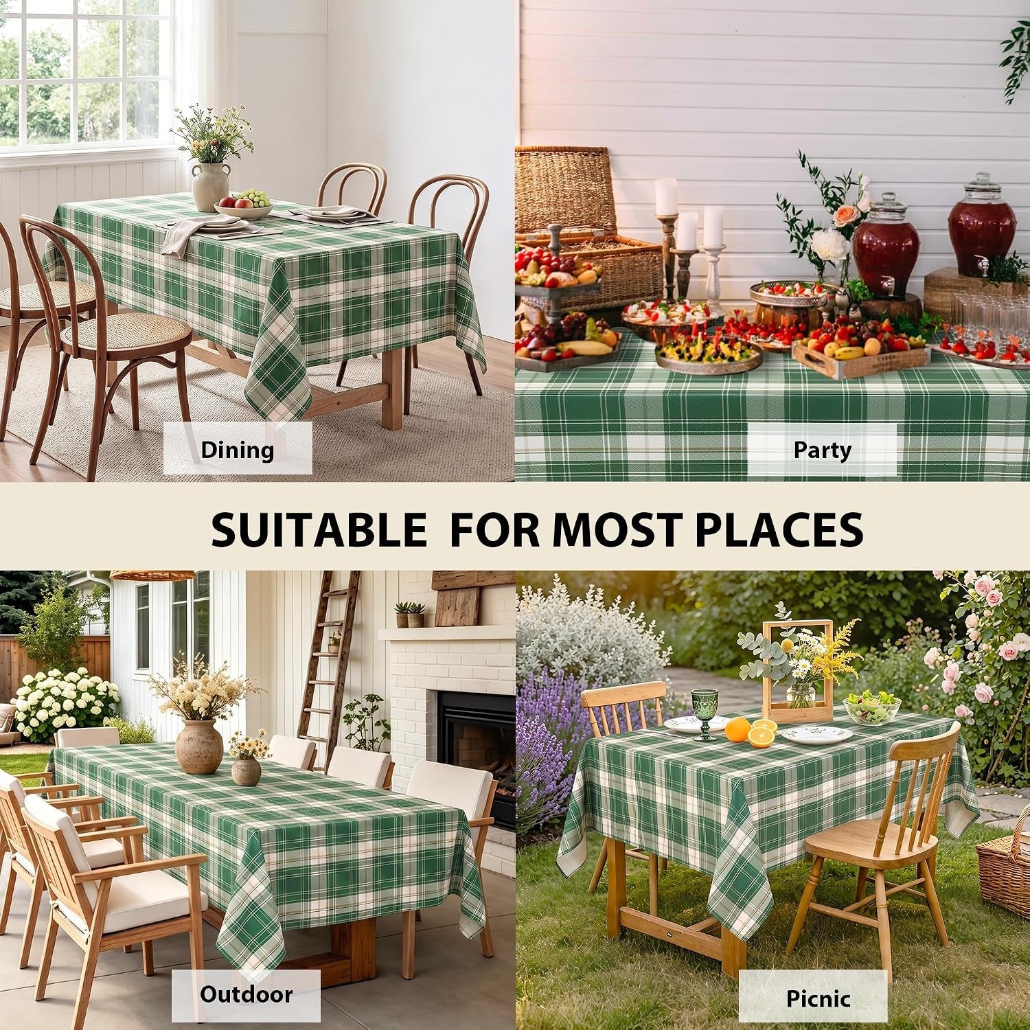 waterproof-gingham-tablecloth-square-70-x-70-inch-forest-green