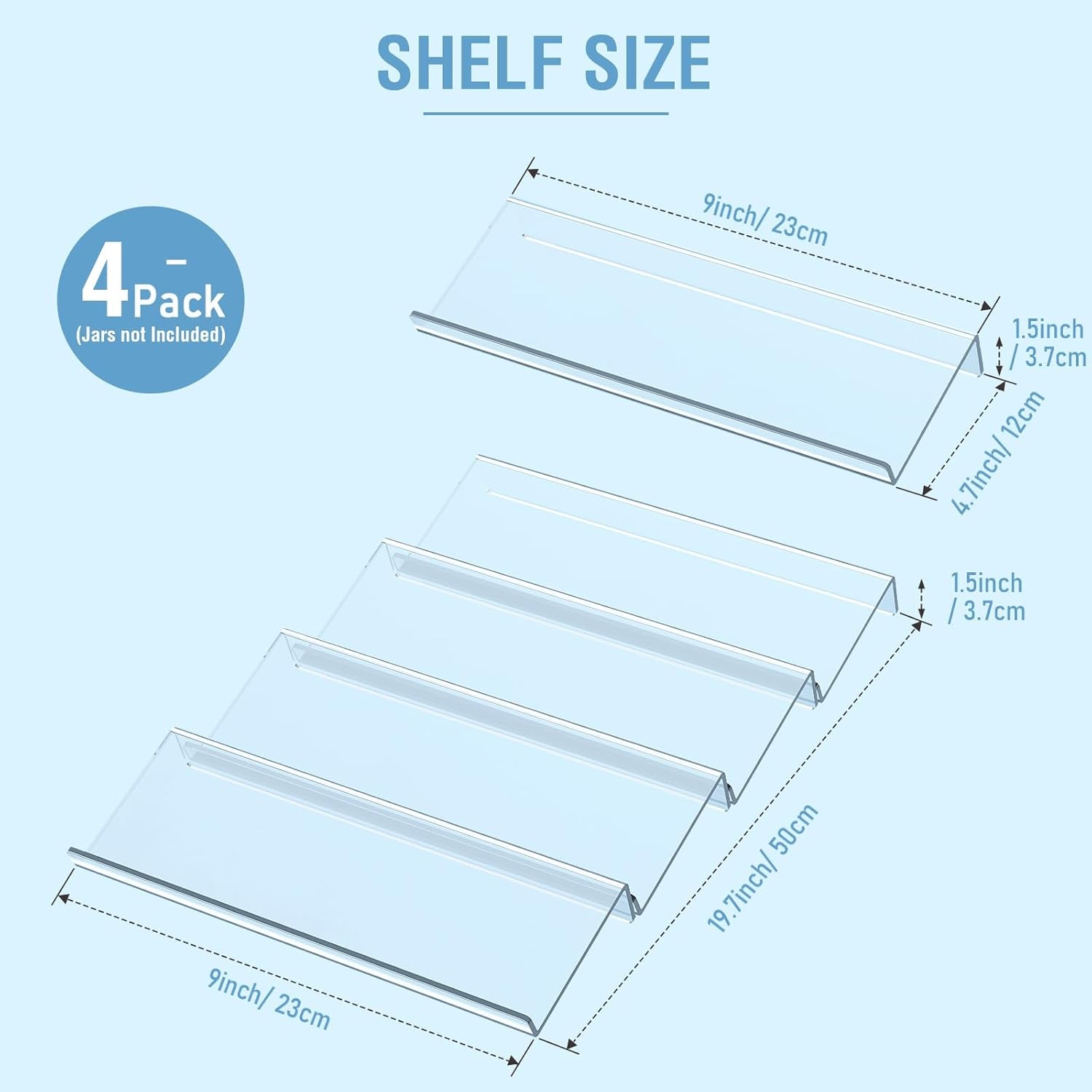 spice-drawer-organizer-4-tier-acrylic-seasoning-organizer-rack-small-clear-spice-rack-tray-kitchen-seasoning-jars-drawers-insert-jars-not-included-expandable-from-9-to-18