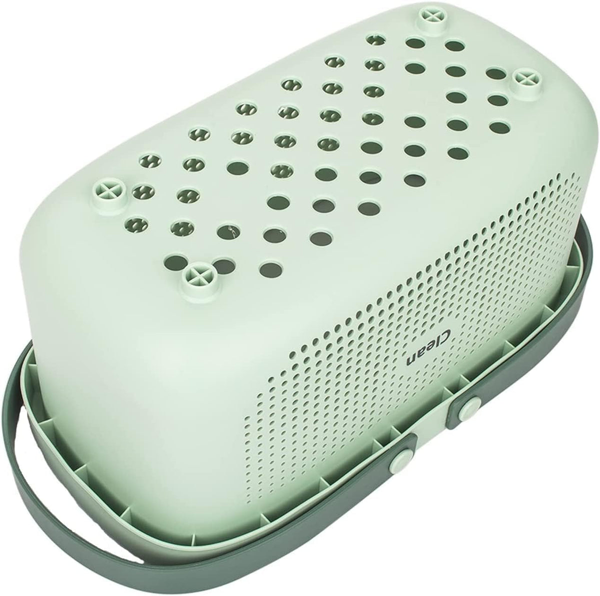 medium-bathroom-caddy-portable-shower-caddy-green-plastic-bathroom-organizer-basket-waterproof-shower-storage-dries-quickly-with-drainage-holes-12-4-6-14-7inch-light-green