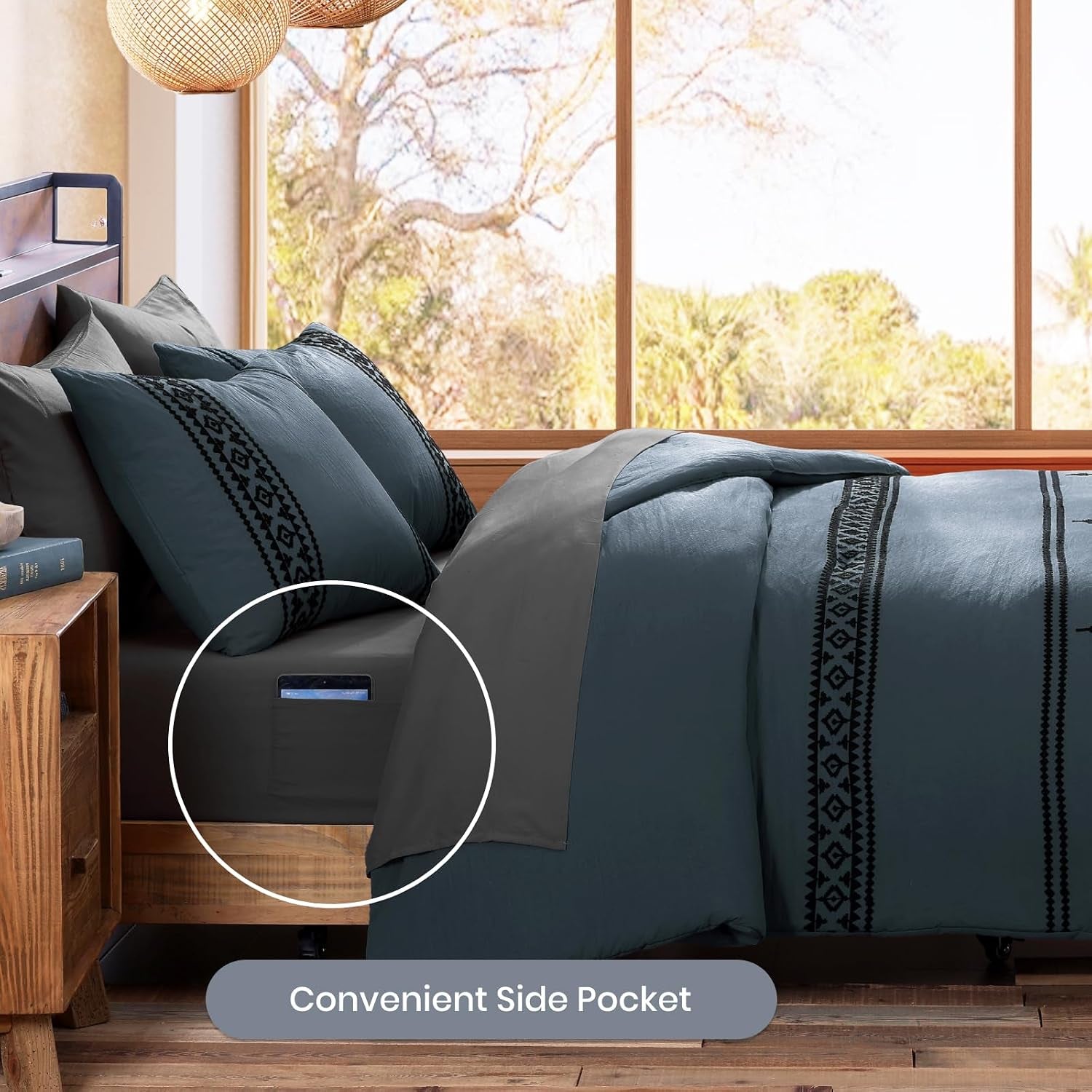 embroidery-queen-comforter-set-7-pieces-blue-grey-bed-in-a-bag