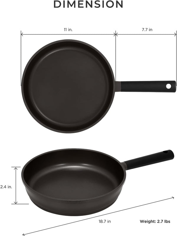 CUCKOO Kyndell 11-Inch Ceramic Nonstick Induction Wok Pan, COP-B2810HGB | Compatible with Induction Cooktops7