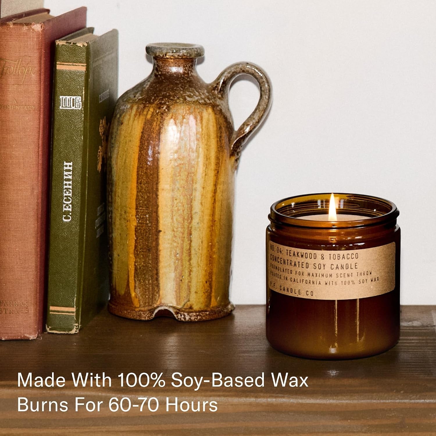 teakwood-tobacco-classic-large-concentrated-scented-soy-wax-candle-12-5-oz-60-70-hour-burn-time-amber-glass-jar-made-in-the-u-s-a