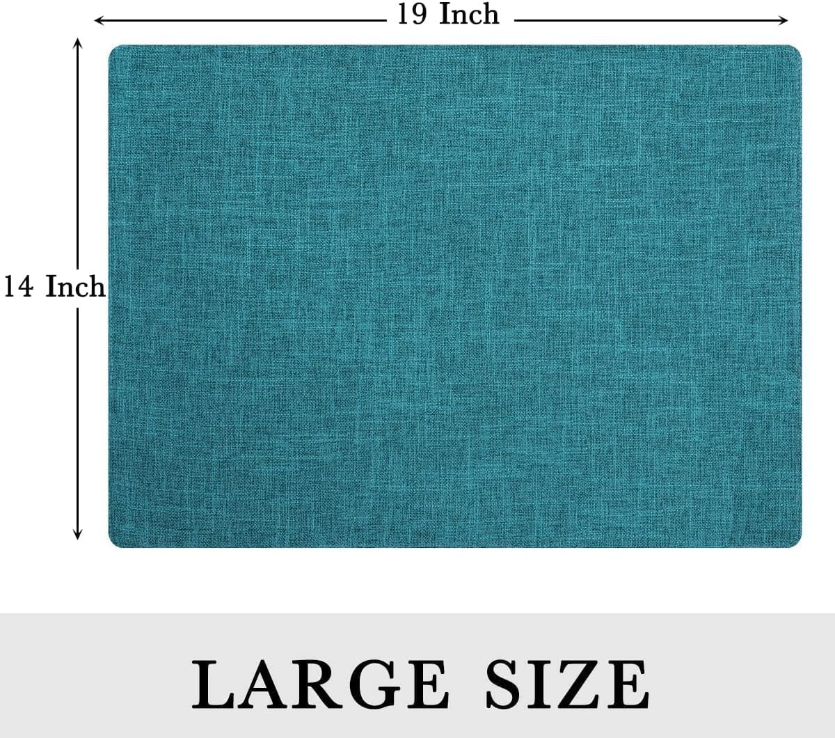 faux-cotton-linen-placemats-set-of-6-cloth-washable-farmhouse-dining-table-mats-for-indoors-outdoors-easy-to-clean-teal-13-x-19-inch