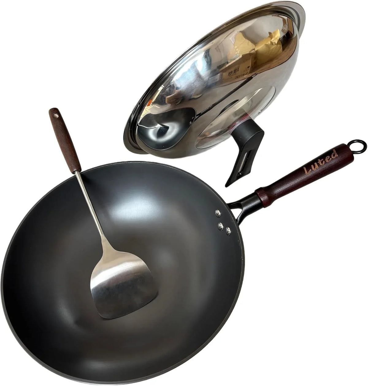 chinese-wok-with-lid-13-4-inch-flat-bottom-cast-iron-stir-fry-deep-fryer-uncoated-for-open-fire-pfas-pfoa-free-riveted-solid-wood-handle-for-about-3-5-people