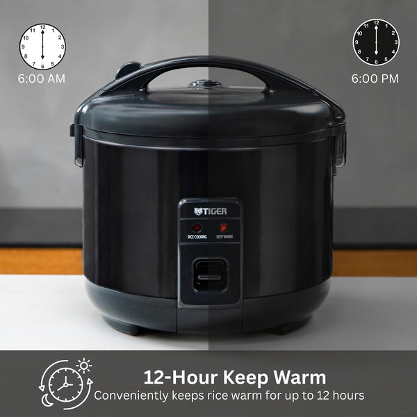 JNP-S18U-KY 10 Cup Capacity Rice Cooker with Non-Stick Inner Pot, Retractable Power Cord, and Keep Warm up to 12 Hours, Black6