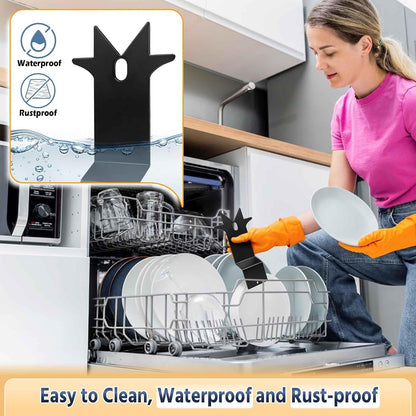 Slow Cooker Pot Lid Holder - 2Pcs Sturdy Lid Rack Designed for Oval & round | Drip-Back Channel Keeps Counter Dry, Hands-Free, Anti-Slip, Rust-Proof Steel, Quick-Clean, Compact, No-Wobble5