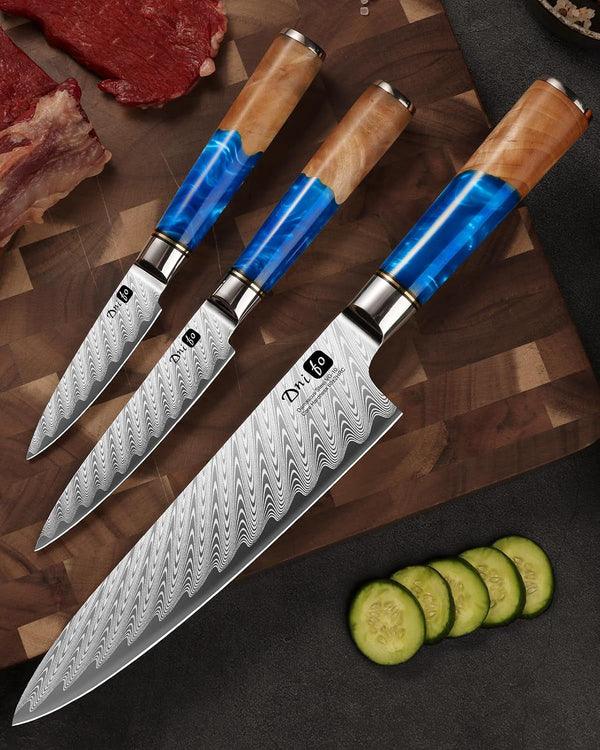 Japanese Chef Knife 8 Inch, VG10 Core Damascus Steel Kitchen Knife8