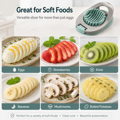 Egg Slicer for Hard Boiled Eggs with Stainless Steel Wire | Egg Strawberry Cutter, Dishwasher Safe5