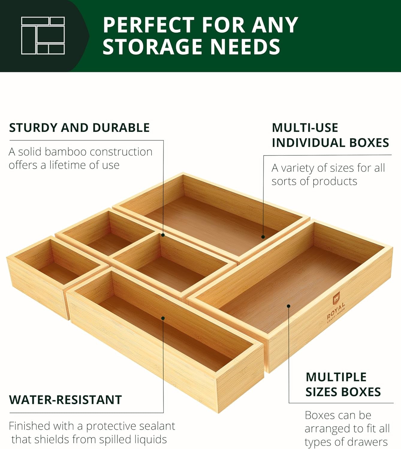 5-piece-bamboo-drawer-organizer-set-multi-use-storage-trays-for-kitchen-bathroom-office-makeup-jewelry-more-junk-drawer-tray-utensil-holder-storage-box-bin-set-5-boxes
