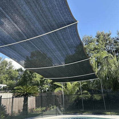 Shade Cloth for Garden Plants Greenhouse, 40-50% Sunblock Neting -For Outdoor Garden Lawn Plant Sun Shade Cloths for Kennel Chicken Coop Easier to Hang Net Cover9