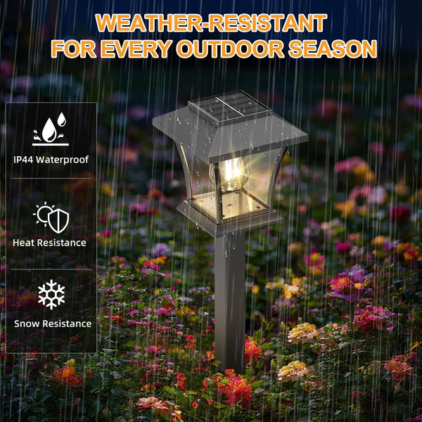 16 Pack Solar Pathway Lights Outdoor, Warm White5
