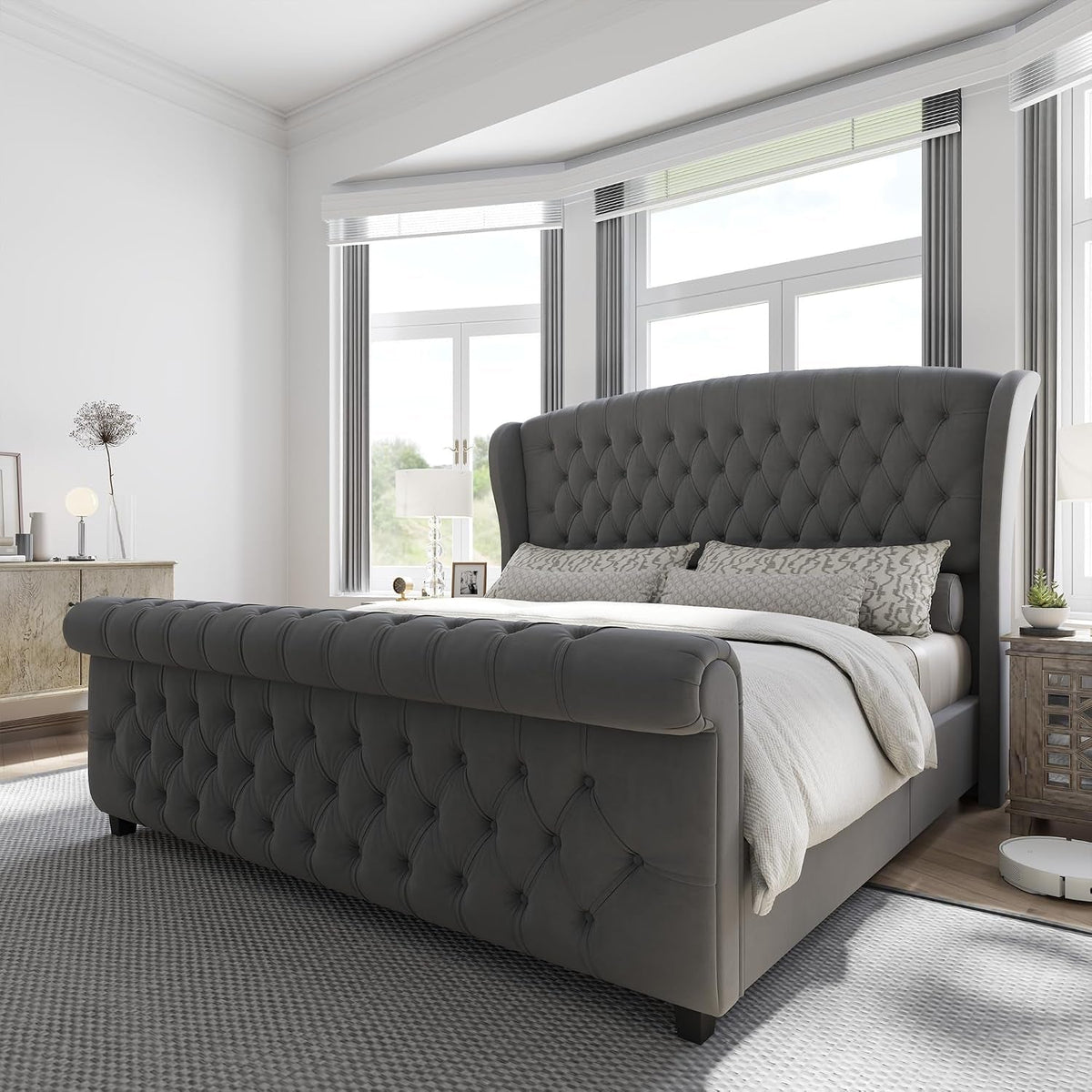 california-king-upholstered-sleigh-bed-frame-with-headboard