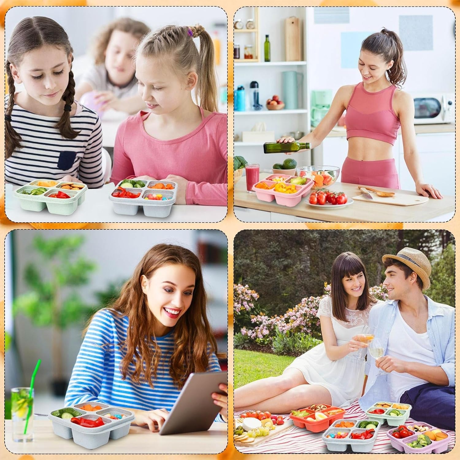 6-pack-snack-containers-4-compartment-snack-box-containers-bento-box-reusable-meal-prep-lunch-containers-for-adults-kids-toddler-divided-food-containers-for-travel-work-school