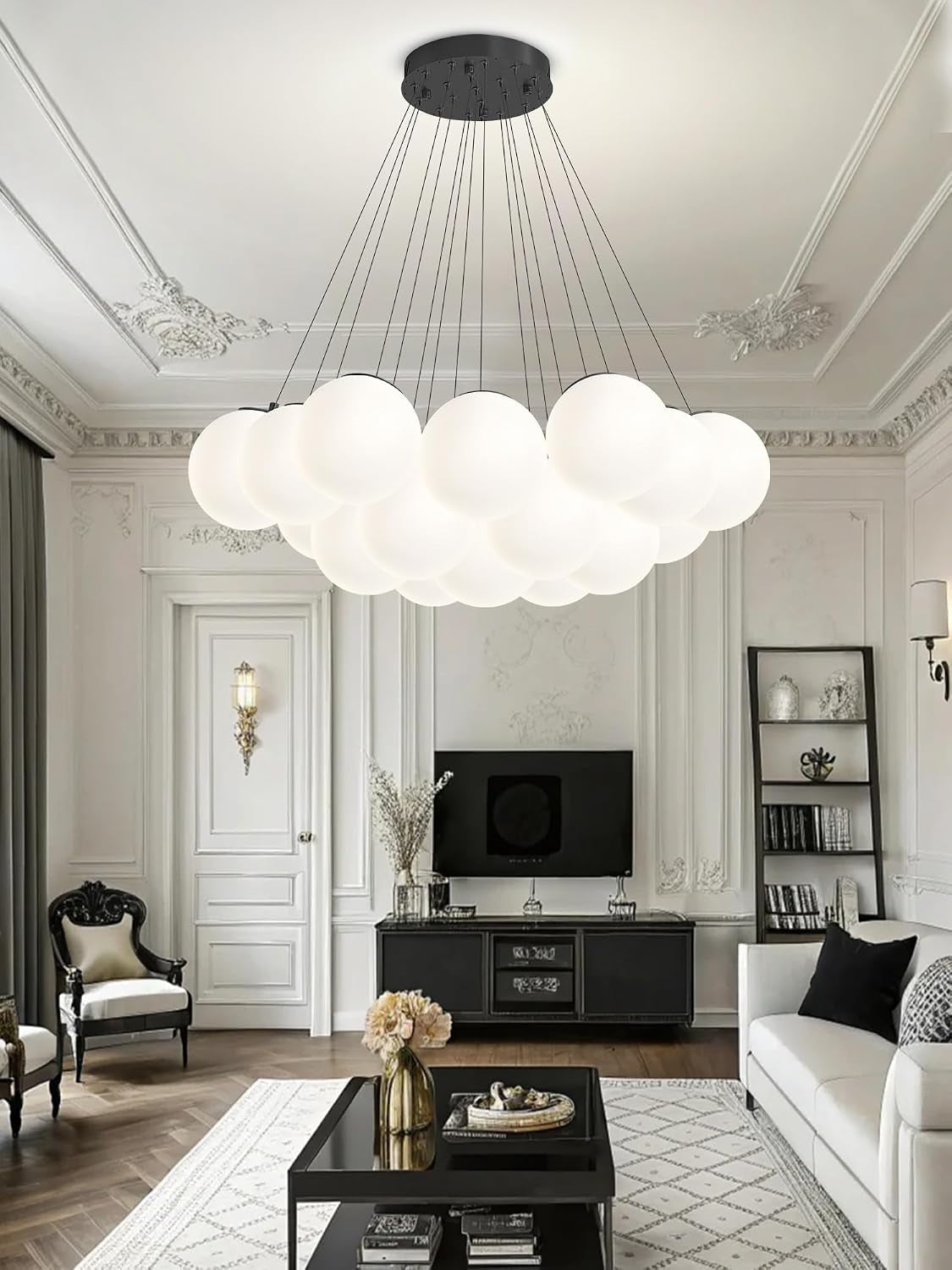 modern-bubble-chandelier-19-light-white-glass-chandeliers-black