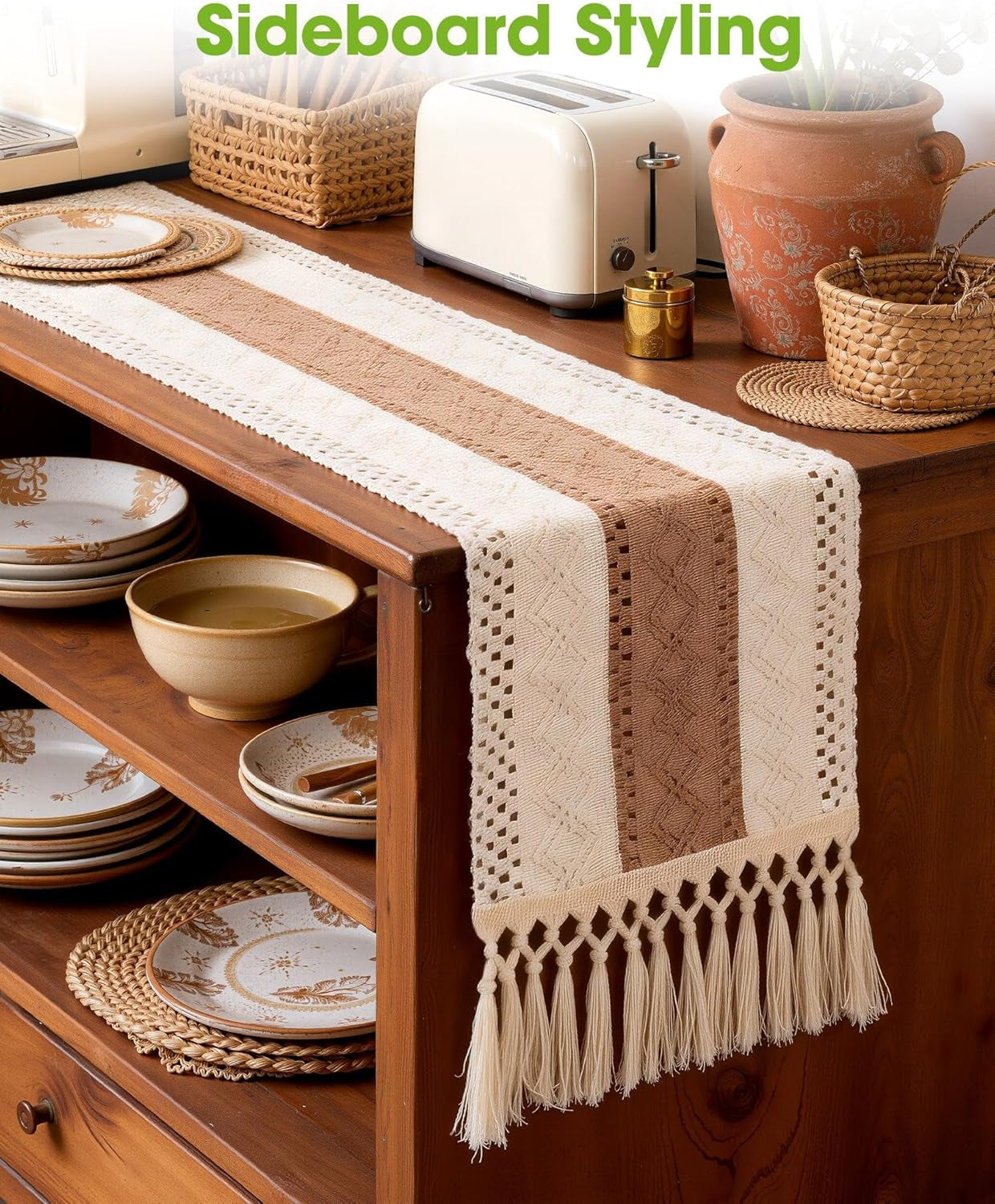 farmhouse-boho-table-runner-12-x-72-inch-brown-dining-table-decor-kitchen-coffee-table-linen-textured-woven-tassel-table-runner