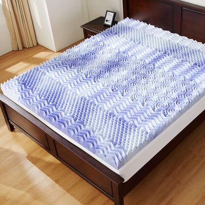 Twin XL Mattress Topper, 3 Inch Mattress Topper Twin XL 7-Zone Memory Foam Pressure Relief Soft Mattress Pad, Made with Certipur-Us® Certified Foam, Oeko-Tex Certified8