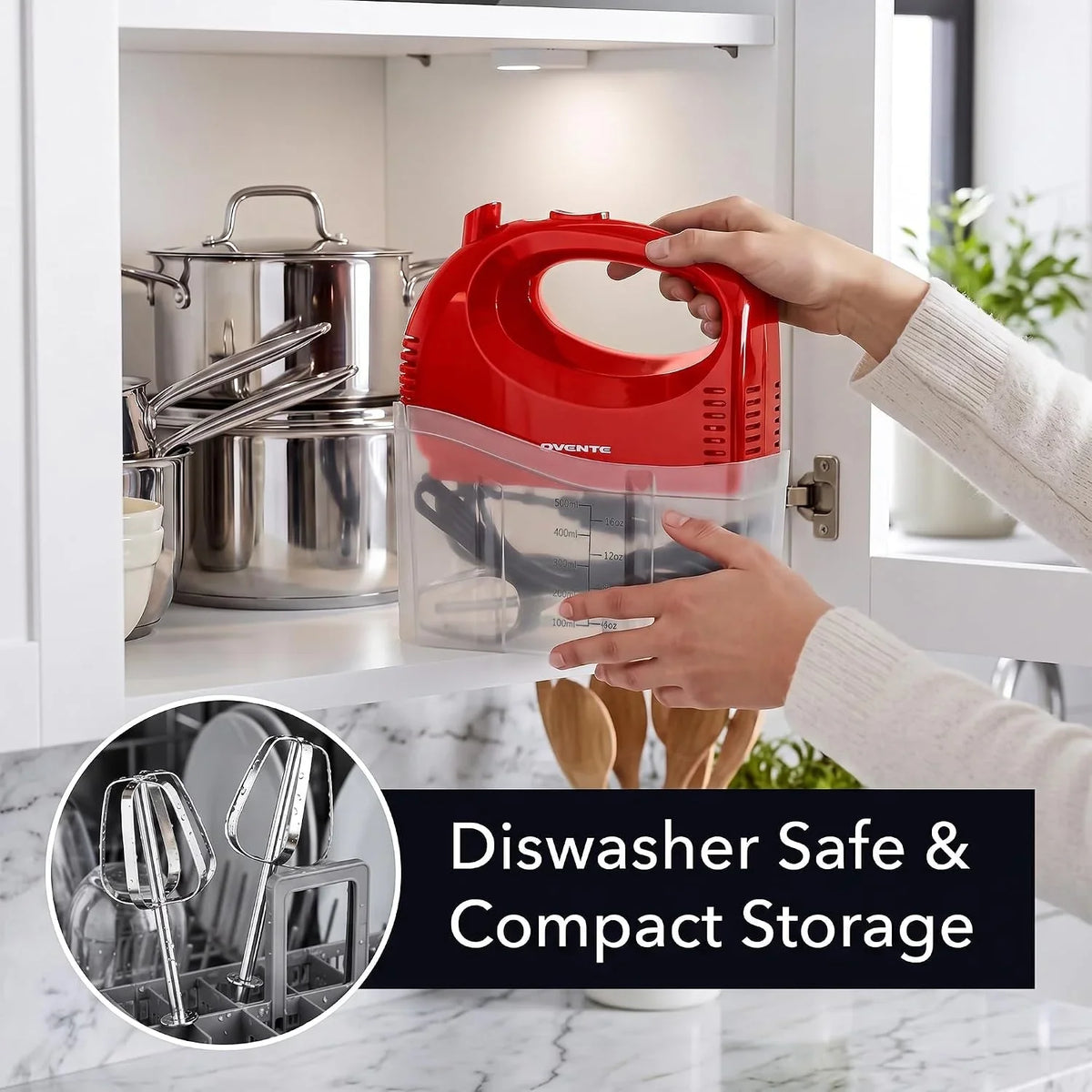 5-speed-electric-hand-mixer-with-storage-case-150w-red-hm151r-stainless-steel-whisks-compact-portable-design-lightweight-handheld-mixer-for-baking-cooking