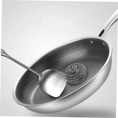 Clad Stir Fry Pan Poached Egg Pan Stainless Steel Skillet Honeycomb Handles for Induction Electric Gas Stove Easy to Clean Ergonomic Design6