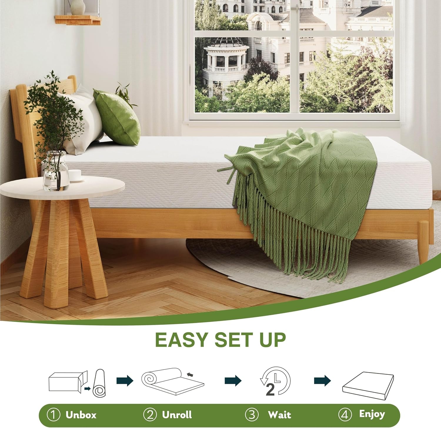 egohome-full-size-memory-foam-mattress-8-inch-green-tea-medium-firm