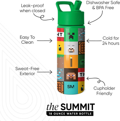 Simple Modern Minecraft Water Bottle & Toddler Cup | 18Oz2