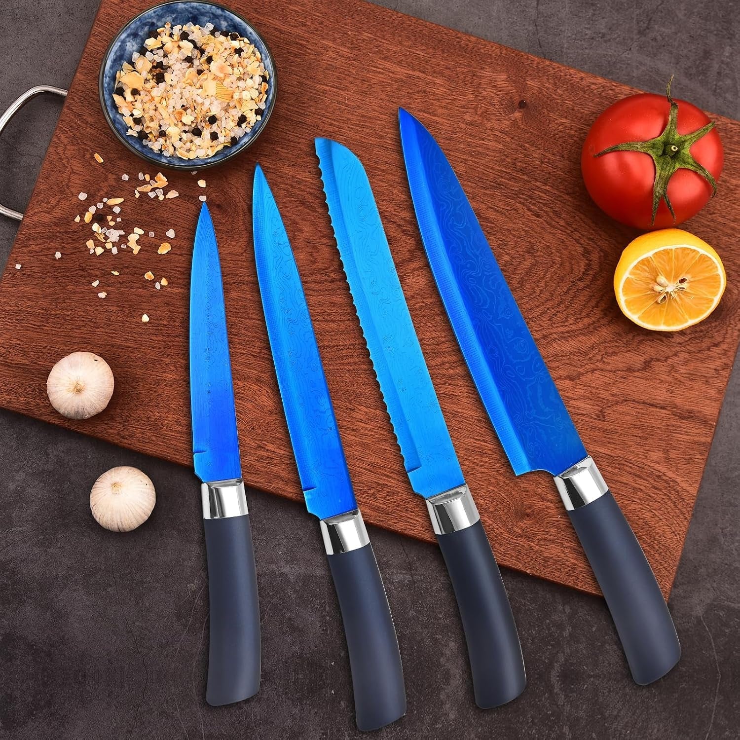 knife-set-kitchen-non-stick-knives-set-with-block-thick-blade-cutlery-knife-block-sets-with-sharpener-6pcs-steak-knife-shears-chef-sharp-quality-aluminum-alloy-block-blue-handle-and-blade
