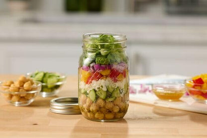Glass Mason Jar, Regular Mouth, Pint Size, 16 OZ (Pack of 3)3