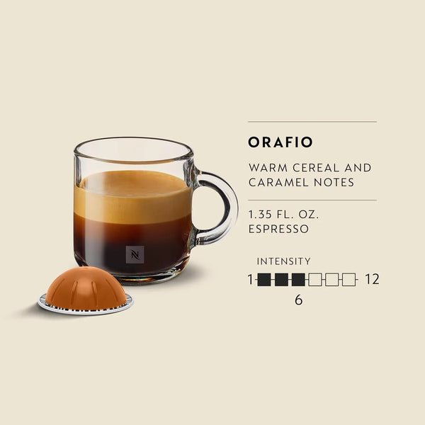 Nespresso Vertuo, Orafio, Medium Roast, 50-Count Espresso Pods | Capsules Pack of 1 Coffee3