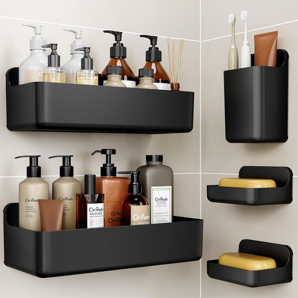 2 Pack Shower Caddy Adhesive Replacement Sticky Wall Adhesives, 9.84 X 2.75'' (25X7Cm) Pad Hook Strip Waterproof Rustproof Bathroom Organizer Shelves, Kitchen Racks Storage7